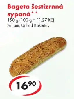 CBA Bageta šestizrnná sypaná nabídka