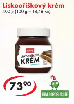 CBA Lískooříškový krém nabídka