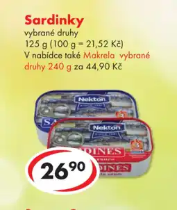 CBA Sardinky nabídka