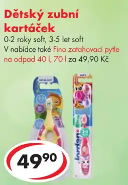 CBA Dětský zubní kartáček nabídka