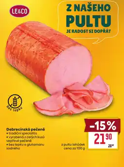 Billa Debrecínská pečeně nabídka