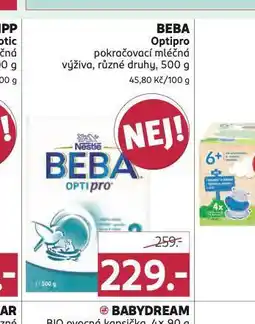 Rossmann Beba optipro pokračovací kojenecká výživa nabídka
