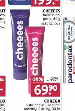 Rossmann Cheees bělicí zubní pasta nabídka