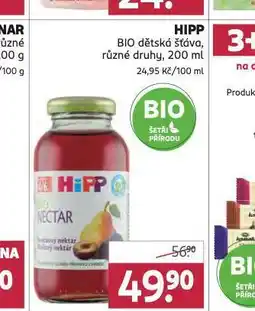 Rossmann Hipp bio dětská šťáva nabídka