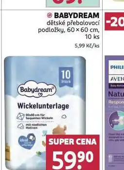 Rossmann Babydream přebalovací podložky nabídka