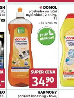 Rossmann Domol prostředek na ruční mytí nádobí nabídka