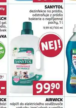 Rossmann Sanytol dezinfekce na prádlo nabídka