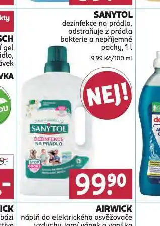 Rossmann Sanytol dezinfekce na prádlo nabídka