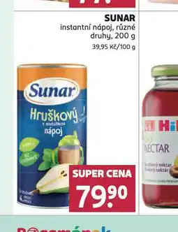 Rossmann Sunar instantní nápoje nabídka