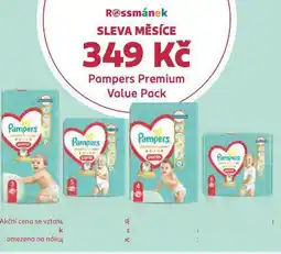 Rossmann Pampers dětské plenky nabídka