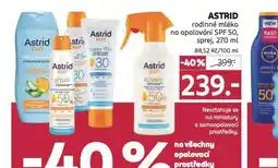 Rossmann Astrid rodinné mléko na opalování nabídka