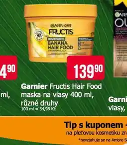 Teta Garnier fructis maska na vlasy nabídka