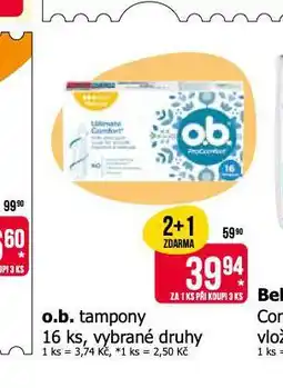 Teta O.b. tampony nabídka