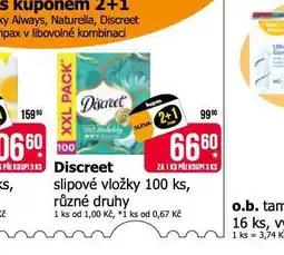 Teta Discreet slipové vložky nabídka