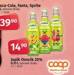 Coop Jupík ovocík nabídka