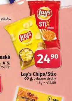 Coop Lay's chipsy nabídka