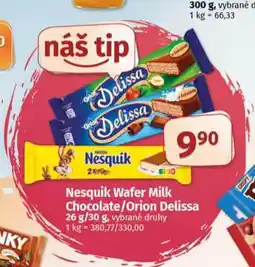 Coop Nesquik wafer milk chocolate nabídka