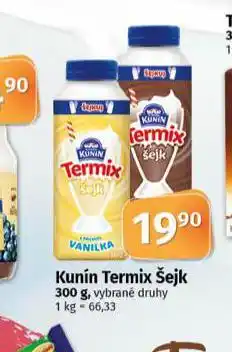 Coop Kunín termix šejk nabídka