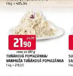 Terno Tuňáková pomazánka nabídka