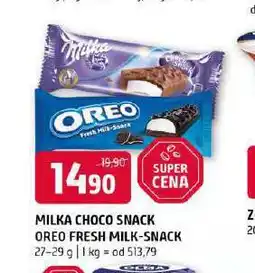 Terno Oreo fresh milk snack nabídka