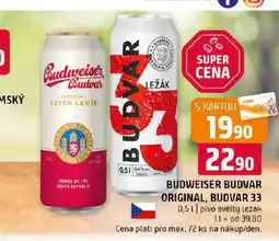 Terno Pivo budvar 33 nabídka
