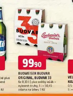 Terno Pivo budvar 33 nabídka