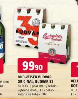 Terno Pivo budweiser budvar nabídka