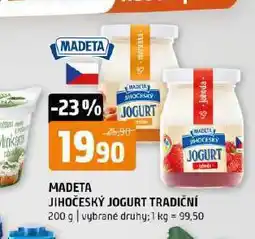 Terno Madeta jihočeský jogurt nabídka