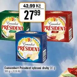 TEMPO Camembert Président nabídka