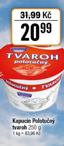 TEMPO Kapucín Polotučný tvaroh nabídka