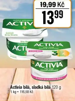 TEMPO Activia bílá, sladká bílá nabídka