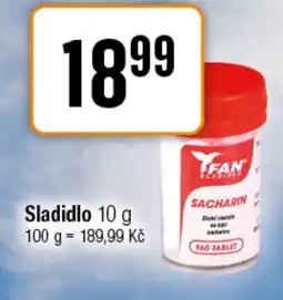 TEMPO FAN Sladidlo nabídka