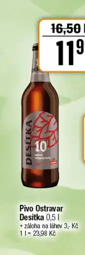 TEMPO Pivo Ostravar Desítka nabídka