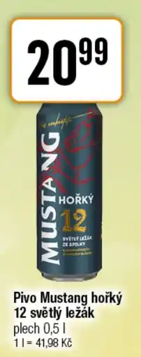 TEMPO Pivo Mustang hořký 12 světlý ležák nabídka