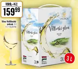 TEMPO Víno Veltlínské zelené nabídka