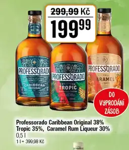 TEMPO Professorado Caribbean Original 38% Tropic 35%, Caramel Rum Liqueur 30% nabídka