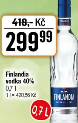 TEMPO FINLANDIA vodka 40% nabídka