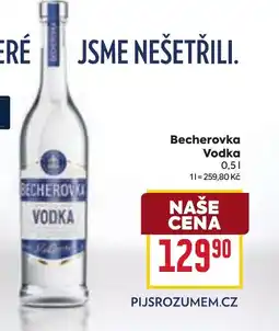 Billa Becherovka Vodka nabídka