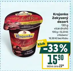 Billa Krajanka Zakysaný dezert nabídka