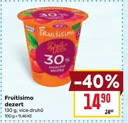 Billa Fruitisimo dezert nabídka