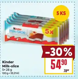 Billa Kinder Milk-slice nabídka