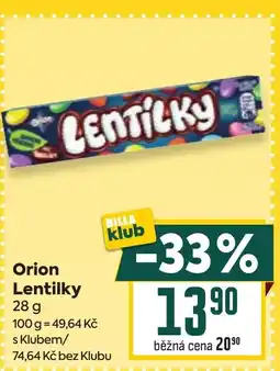 Billa Orion Lentilky nabídka