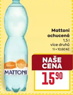 Billa MATTONI ochucená nabídka