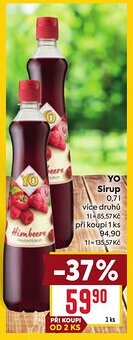 Billa YO Sirup nabídka