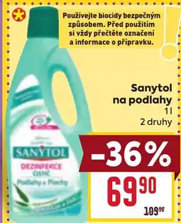 Billa SANYTOL na podlahy nabídka