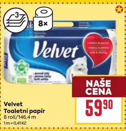 Billa Velvet Toaletní papír nabídka