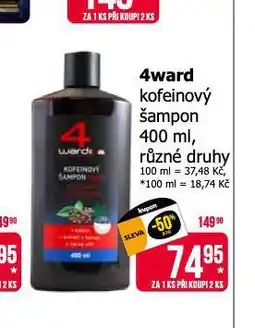 Teta 4ward kofeinový šampon nabídka