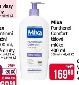 Teta Mixa tělové mléko nabídka