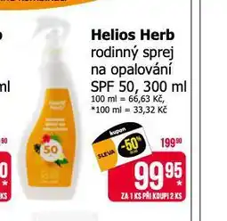 Teta Helios herb rodinný sprej na opalování nabídka