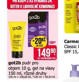 Teta Got2b pudr, gel nabídka